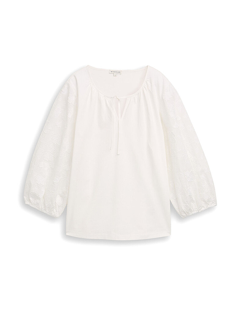 Tom Tailor Damen T-Shirt Weiss Gr. L 3